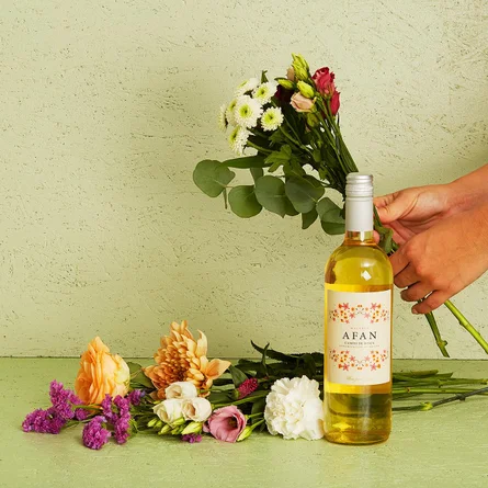 Floristens kreative buket (lav) med Afan, Macabeo, Campo de Borja